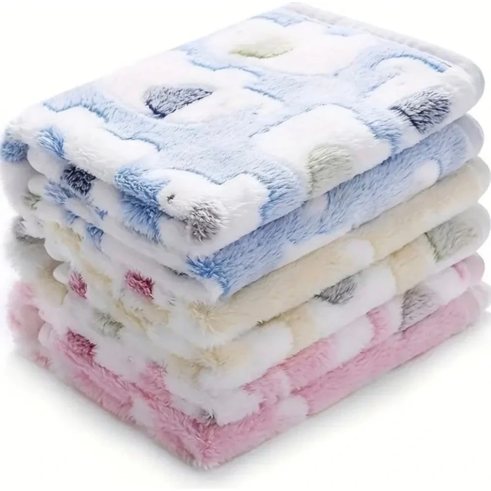 Elephant Warm Soft Fluffy Fleece Flannel Pet Cat Dog Blanket Mat LARGE 30